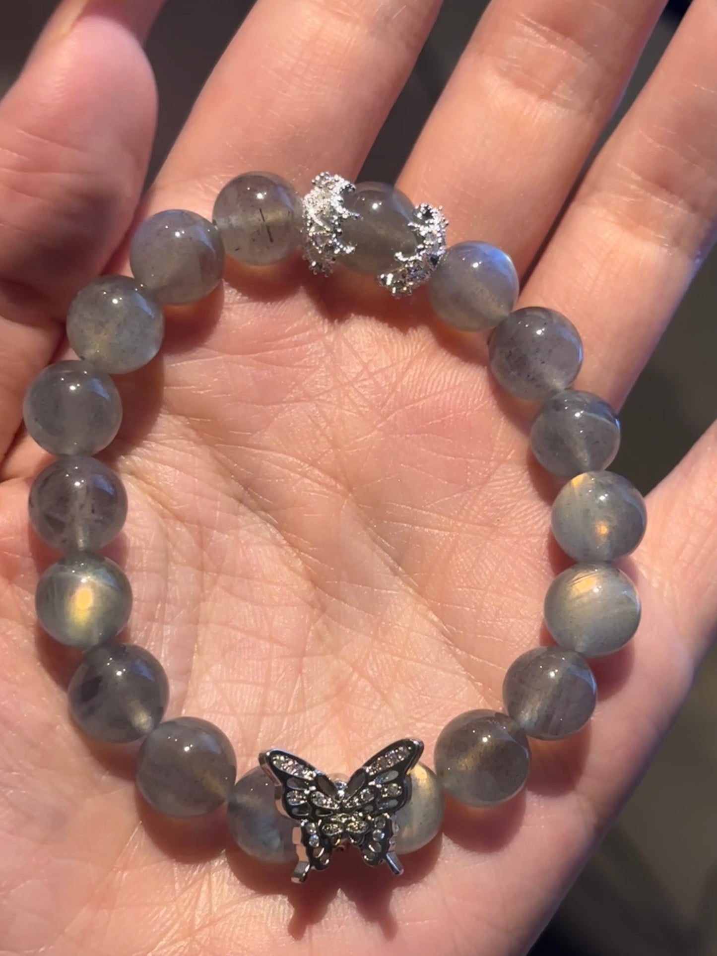 天然ムーンストーンブレスレットNatural Moonstone Bracelet