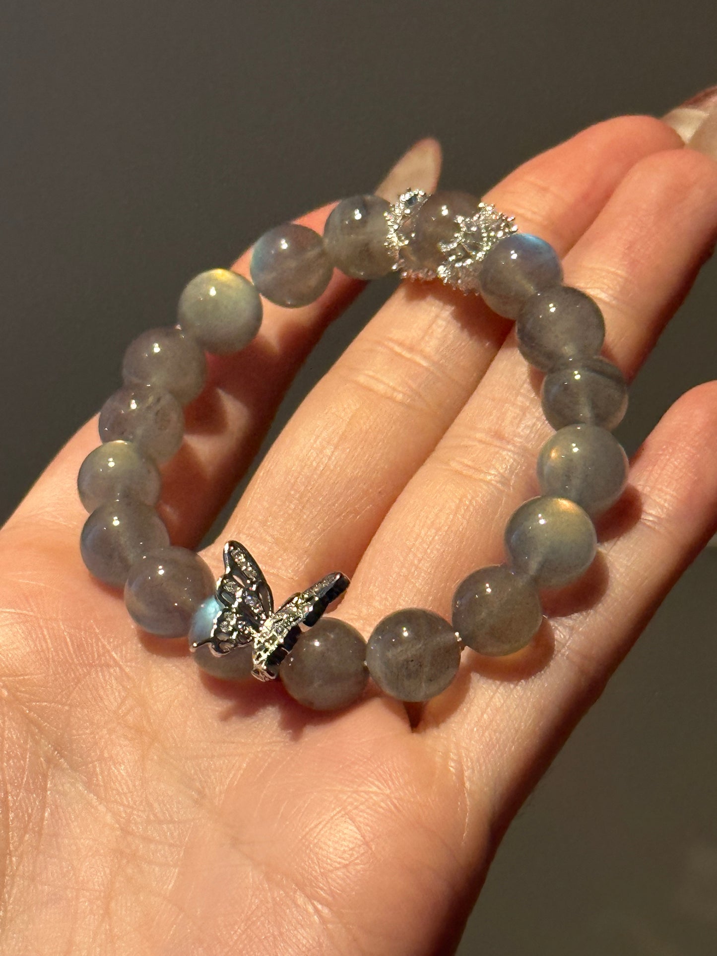 天然ムーンストーンブレスレットNatural Moonstone Bracelet