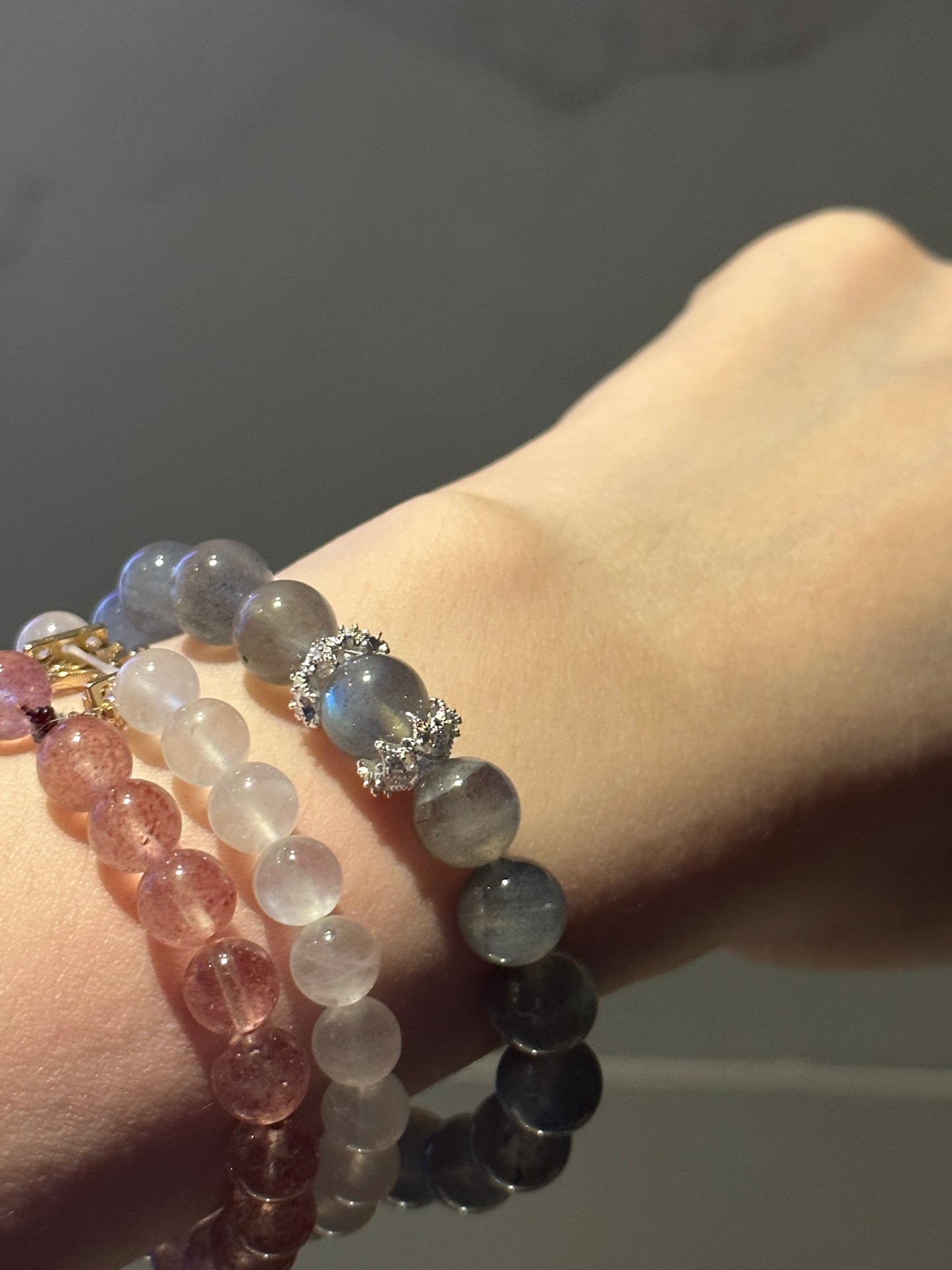 天然ムーンストーンブレスレットNatural Moonstone Bracelet